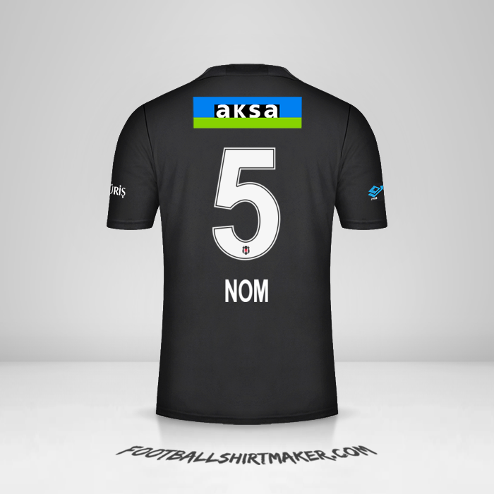 Maillot Besiktas JK 2021/2022 Extérieur -  nom - 5