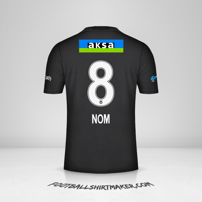 Maillot Besiktas JK 2021/2022 Extérieur -  nom - 8