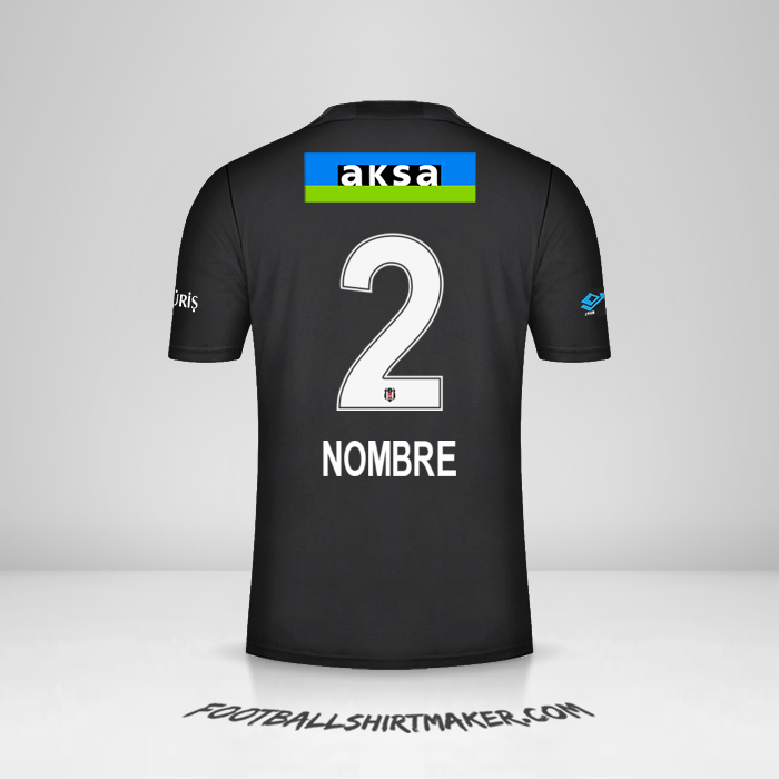 Camiseta Besiktas JK 2021/2022 Visita -  nombre - 2
