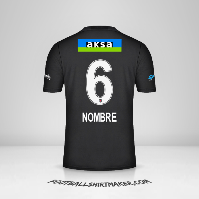Jersey Besiktas JK 2021/2022 Visita -  nombre - 6