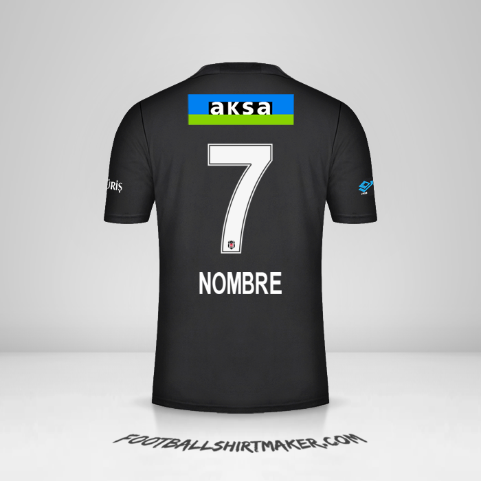 Jersey Besiktas JK 2021/2022 Visita -  nombre - 7