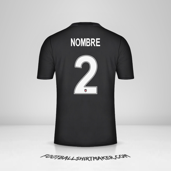 Jersey Besiktas JK Cup 2021/2022 Visita -  nombre - 2