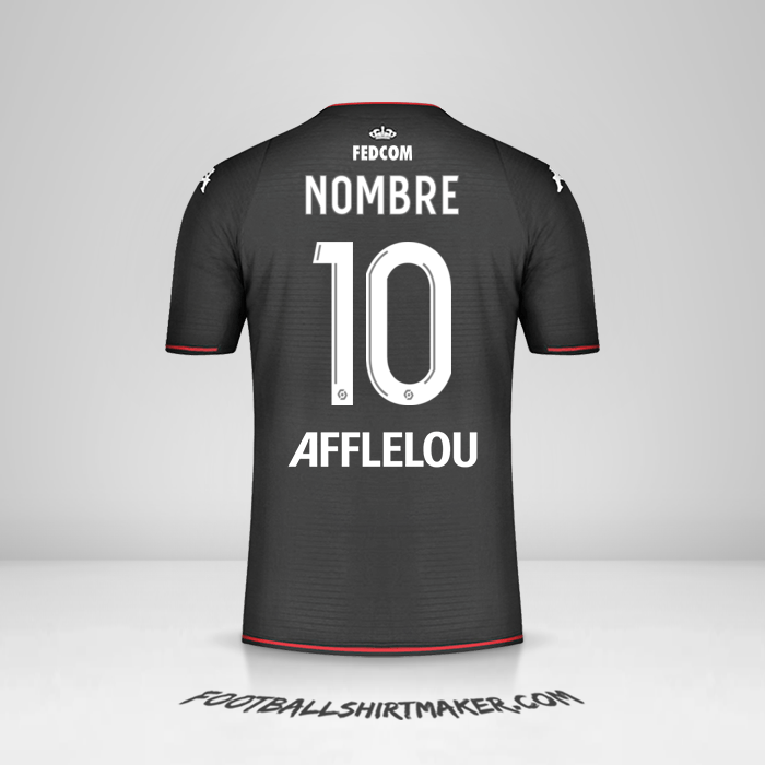 Jersey As Monaco 2021/2022 Visita -  nombre - 10