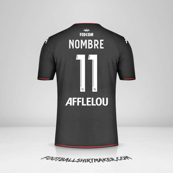 Jersey As Monaco 2021/2022 Visita -  nombre - 11