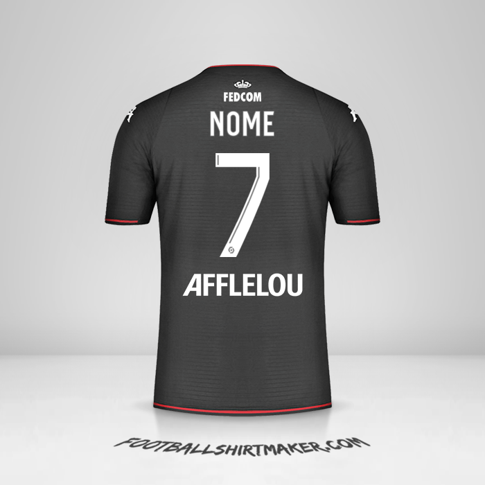 Maglia As Monaco 2021/2022 Seconda -  nome - 7