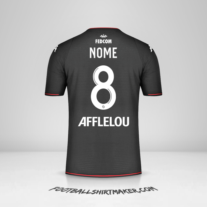 Maglia As Monaco 2021/2022 Seconda -  nome - 8