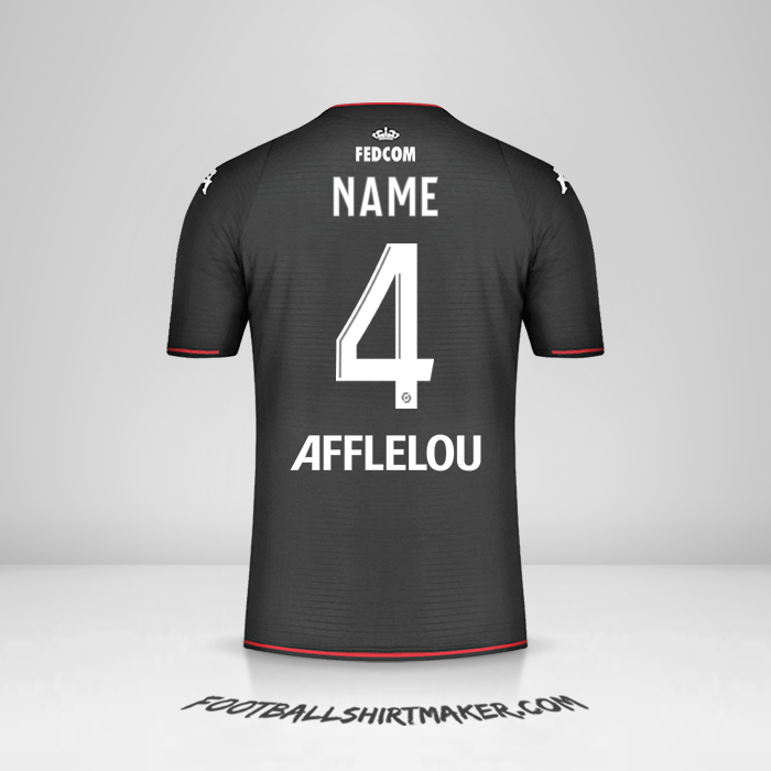 Trikot As Monaco 2021/2022 Auswärts -  name - 4