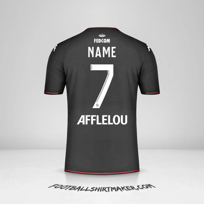 Trikot As Monaco 2021/2022 Auswärts -  name - 7