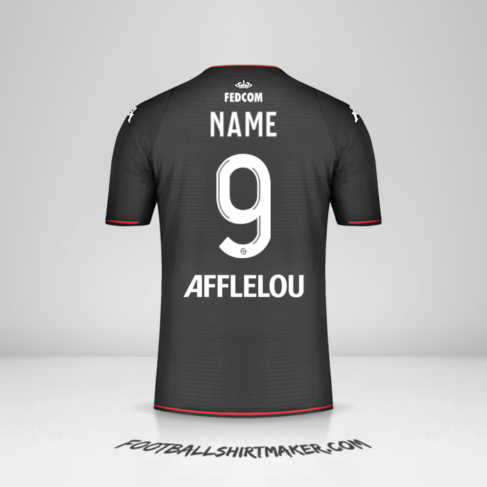 Jersey As Monaco 2021/2022 Away -  name - 9