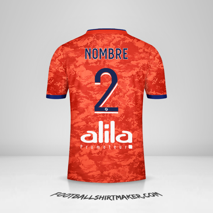 Camiseta Olympique Lyon 2021/2022 Visita -  nombre - 2