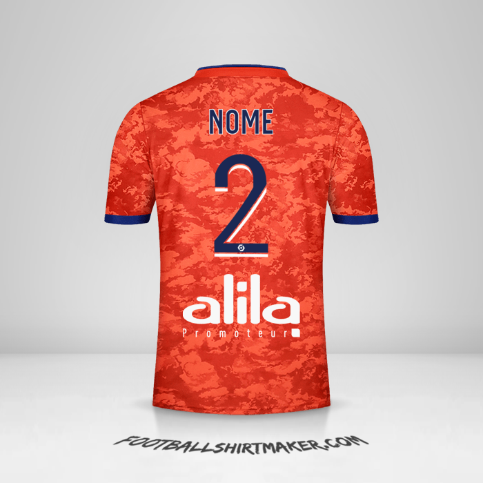 Maglia Olympique Lyon 2021/2022 Seconda -  nome - 2
