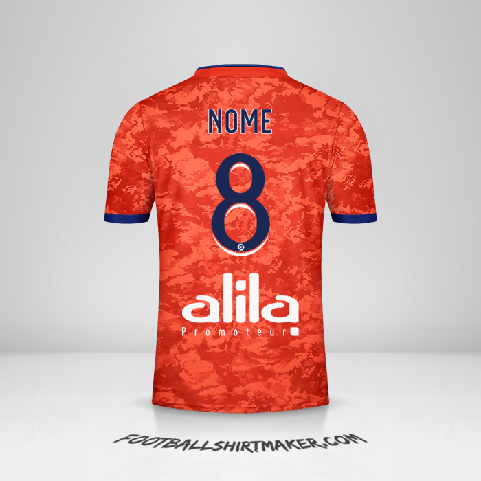 Camisola Olympique Lyon 2021/2022 Alternativa -  nome - 8
