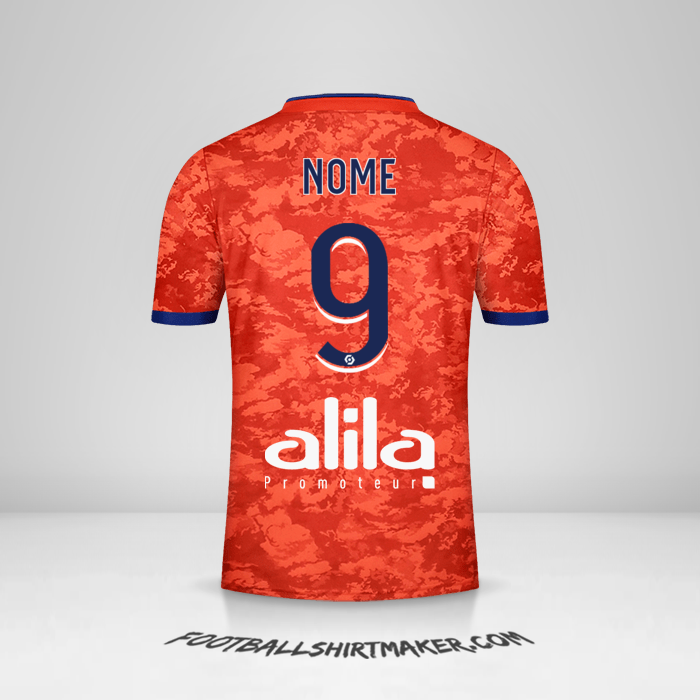 Maglia Olympique Lyon 2021/2022 Seconda -  nome - 9