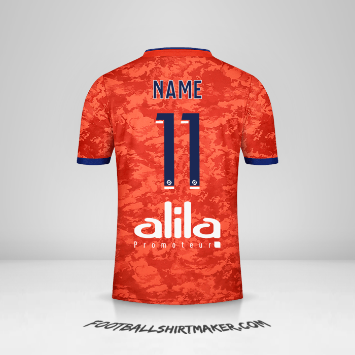 Trikot Olympique Lyon 2021/2022 Auswärts -  name - 11