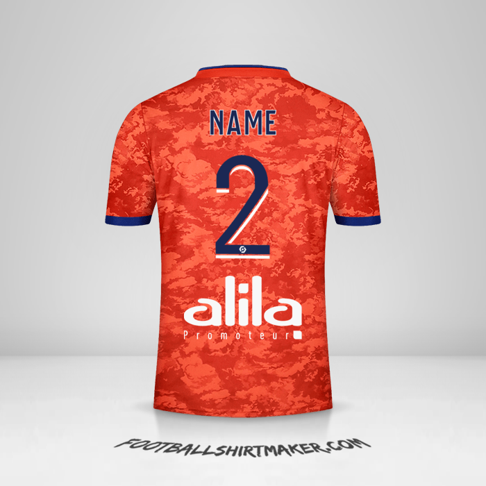Trikot Olympique Lyon 2021/2022 Auswärts -  name - 2