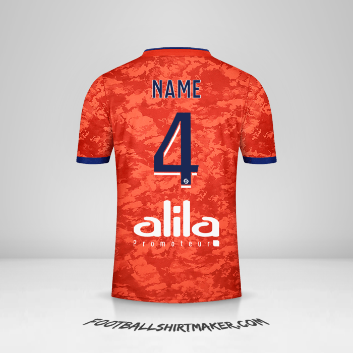 Trikot Olympique Lyon 2021/2022 Auswärts -  name - 4