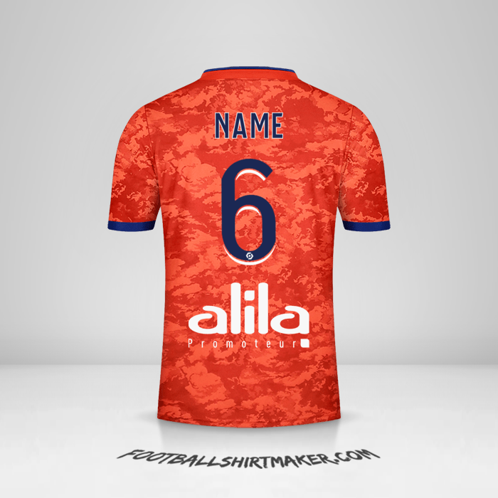 Trikot Olympique Lyon 2021/2022 Auswärts -  name - 6
