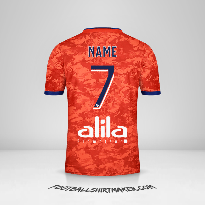Trikot Olympique Lyon 2021/2022 Auswärts -  name - 7