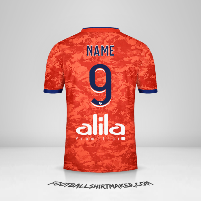Jersey Olympique Lyon 2021/2022 Away -  name - 9