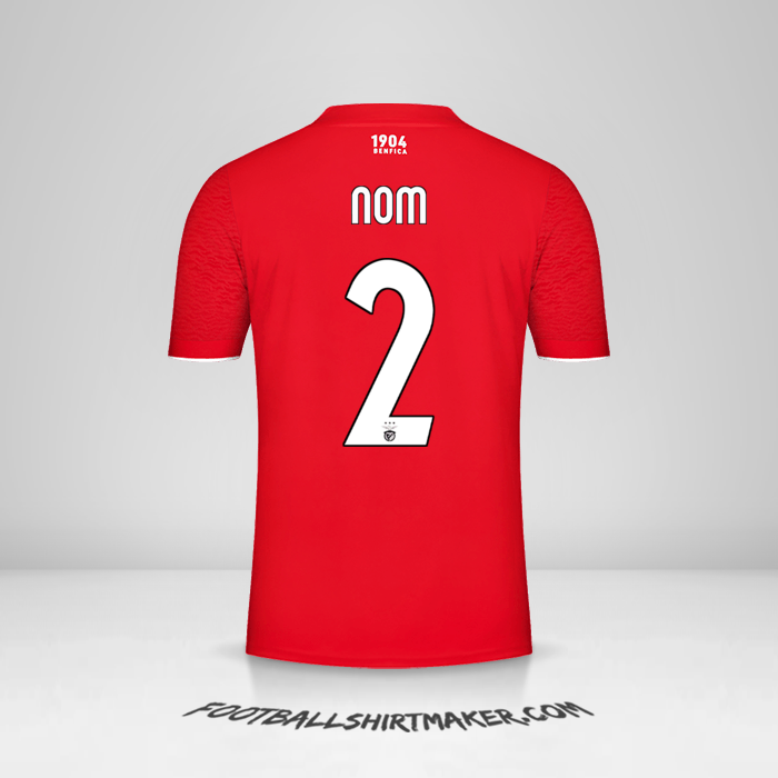 Maillot SL Benfica UCL 2021/2022 -  nom - 2