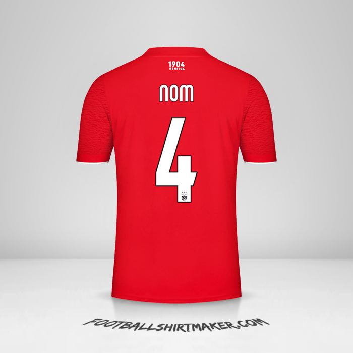 Maillot SL Benfica UCL 2021/2022 -  nom - 4