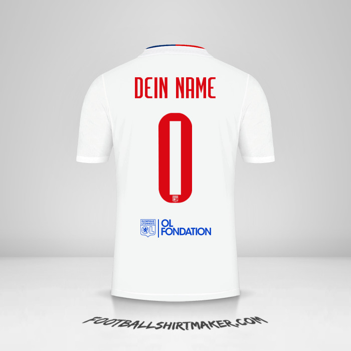 Trikot Olympique Lyon UEL 2021/2022 -  dein name - 0