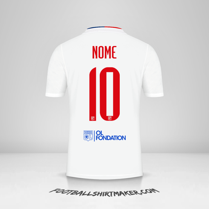 Maglia Olympique Lyon UEL 2021/2022 -  nome - 10