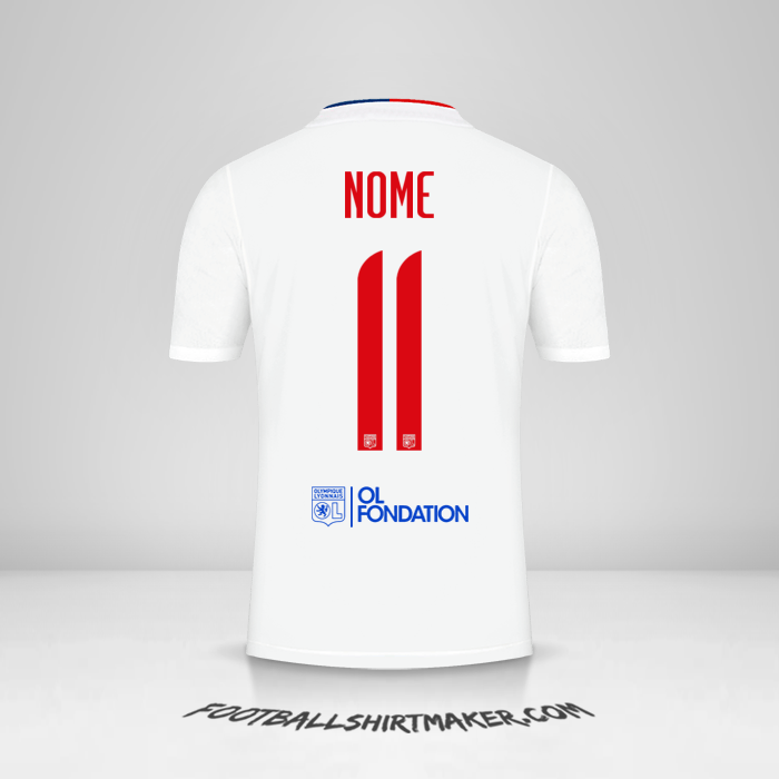 Maglia Olympique Lyon UEL 2021/2022 -  nome - 11
