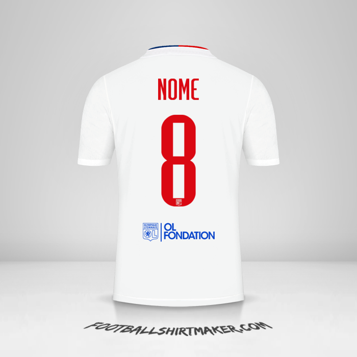 Maglia Olympique Lyon UEL 2021/2022 -  nome - 8