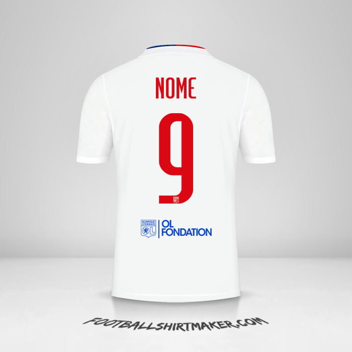 Camisa Olympique Lyon UEL 2021/2022 -  nome - 9