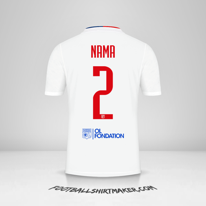 Jersey Olympique Lyon UEL 2021/2022 -  nama - 2