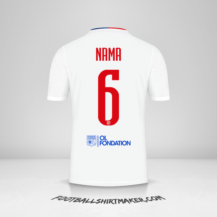 Jersey Olympique Lyon UEL 2021/2022 -  nama - 6