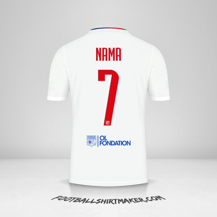 Jersey Olympique Lyon UEL 2021/2022 -  nama - 7