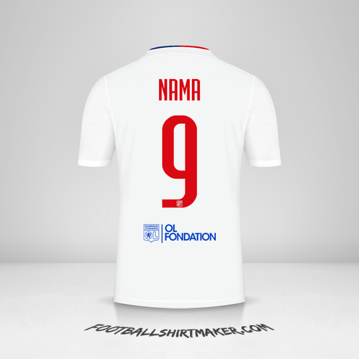 Jersey Olympique Lyon UEL 2021/2022 -  nama - 9