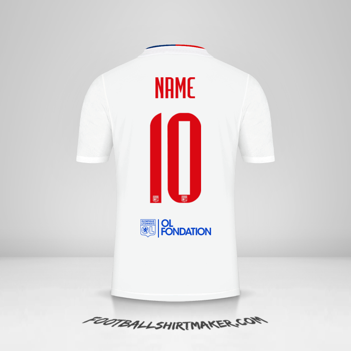 Jersey Olympique Lyon UEL 2021/2022 -  name - 10