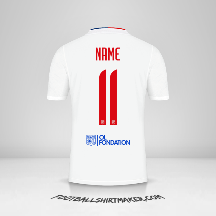 Trikot Olympique Lyon UEL 2021/2022 -  name - 11