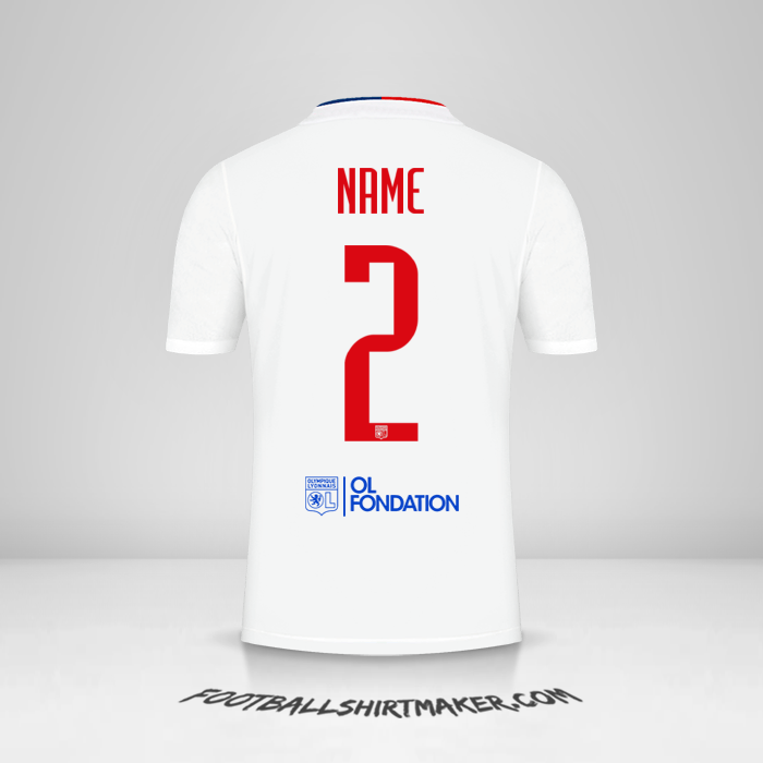Trikot Olympique Lyon UEL 2021/2022 -  name - 2