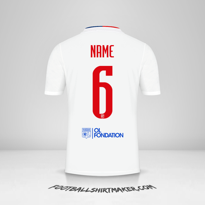 Shirt Olympique Lyon UEL 2021/2022 -  name - 6