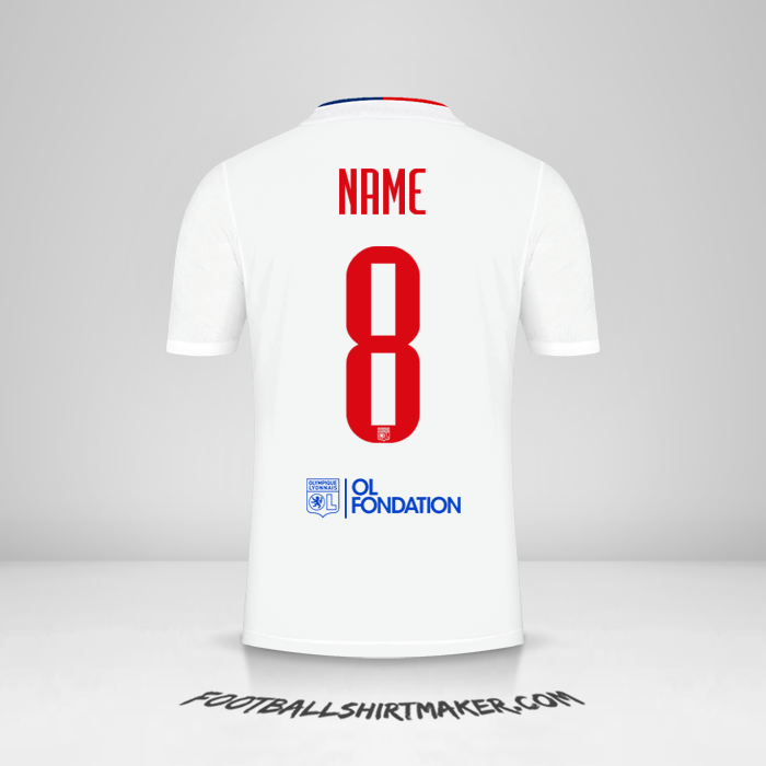 Shirt Olympique Lyon UEL 2021/2022 -  name - 8