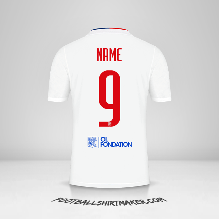 Trikot Olympique Lyon UEL 2021/2022 -  name - 9