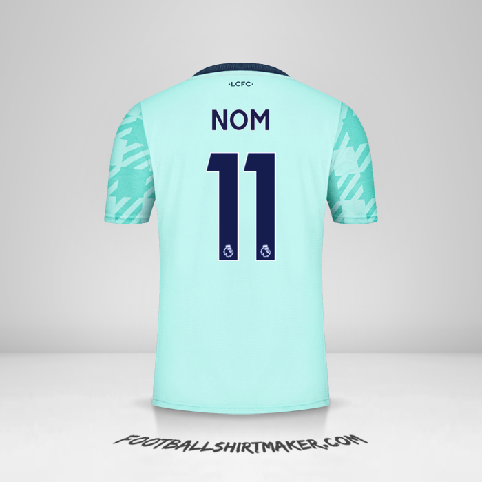 Maillot Leicester City FC 2021/2022 Extérieur -  nom - 11