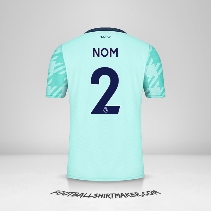 Maillot Leicester City FC 2021/2022 Extérieur -  nom - 2