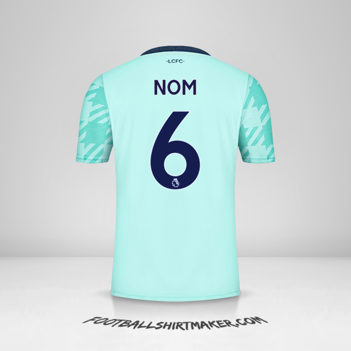 Maillot Leicester City FC 2021/2022 Extérieur -  nom - 6