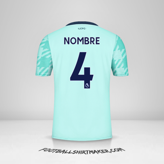 Camiseta Leicester City FC 2021/2022 Visita -  nombre - 4
