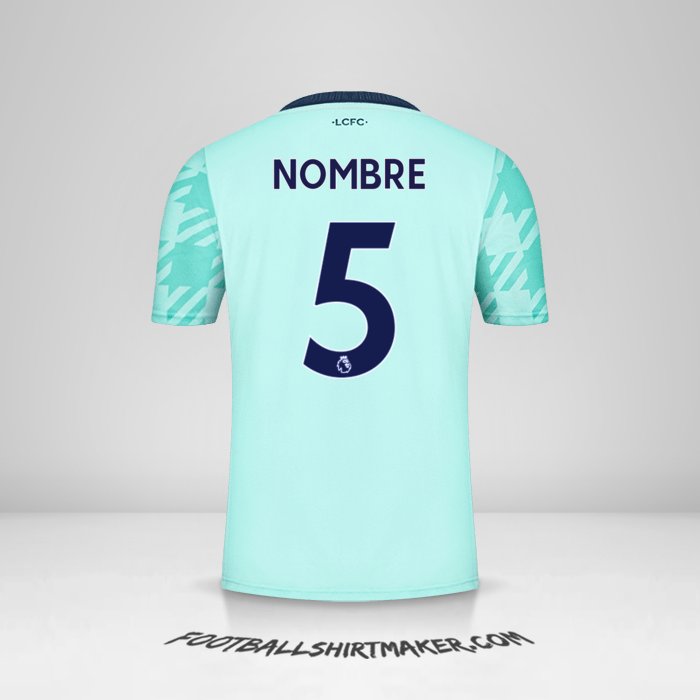 Camiseta Leicester City FC 2021/2022 Visita -  nombre - 5