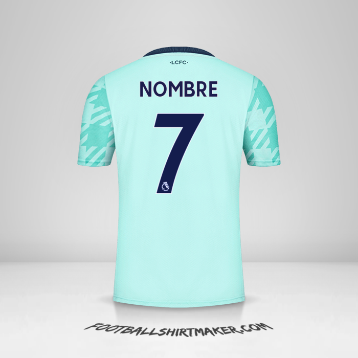 Camiseta Leicester City FC 2021/2022 Visita -  nombre - 7