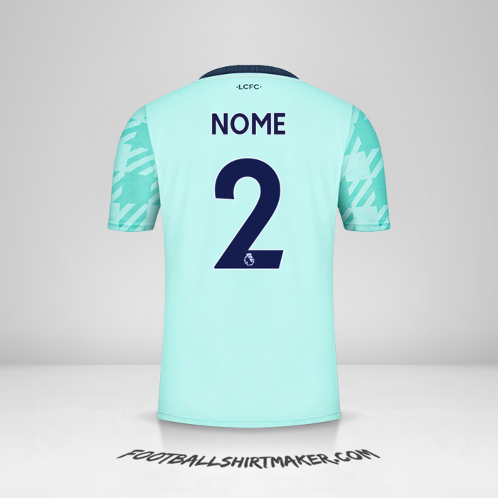 Maglia Leicester City FC 2021/2022 Seconda -  nome - 2