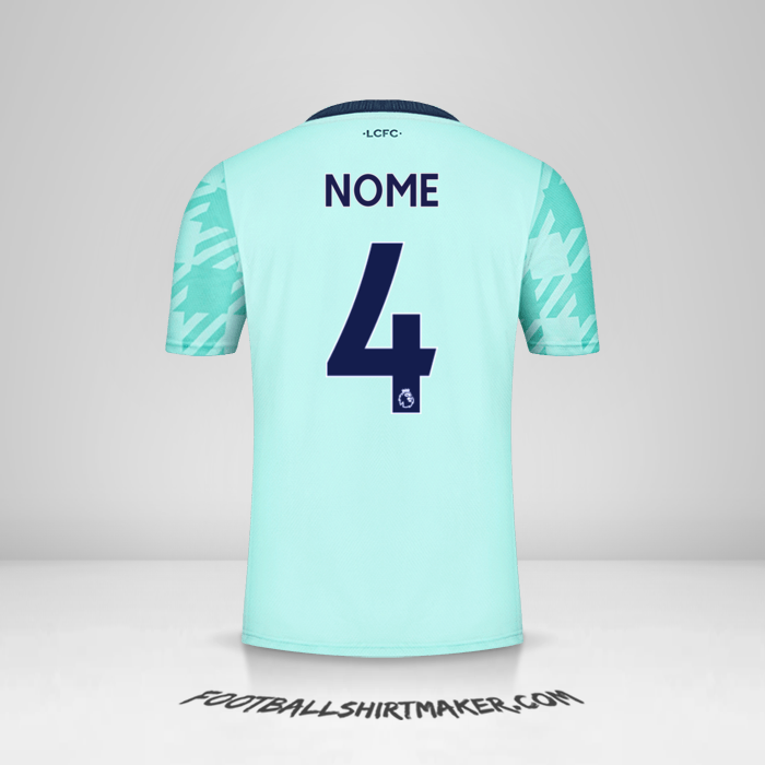 Maglia Leicester City FC 2021/2022 Seconda -  nome - 4