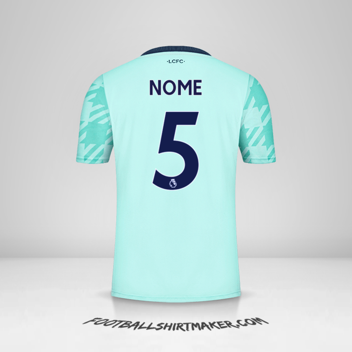 Maglia Leicester City FC 2021/2022 Seconda -  nome - 5