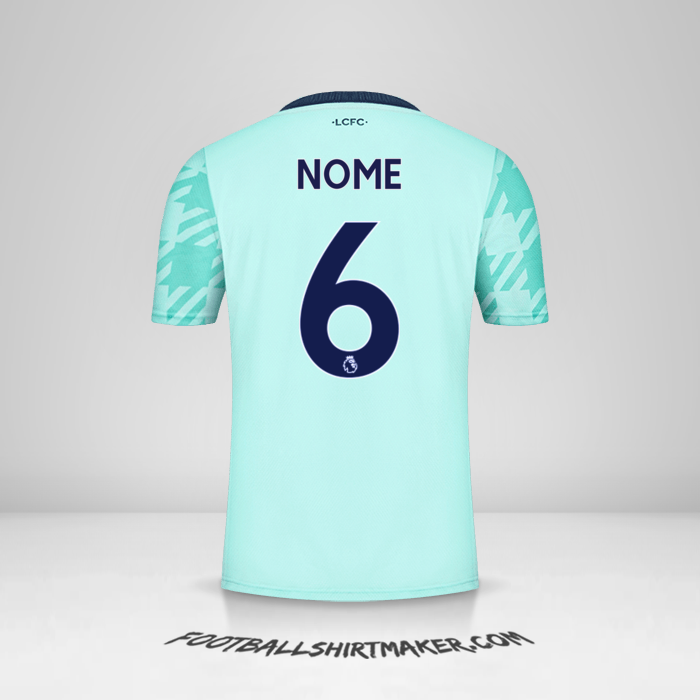 Maglia Leicester City FC 2021/2022 Seconda -  nome - 6